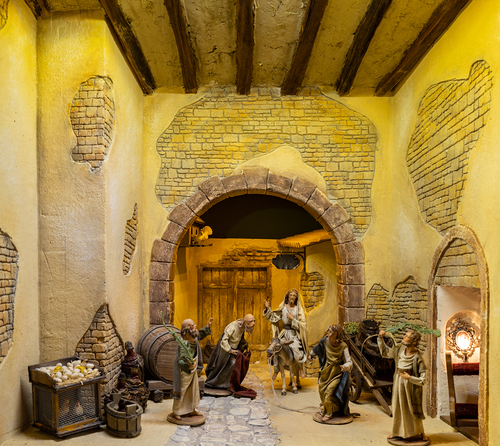 Die Fastenkrippe, Einzug nach Jerusalem